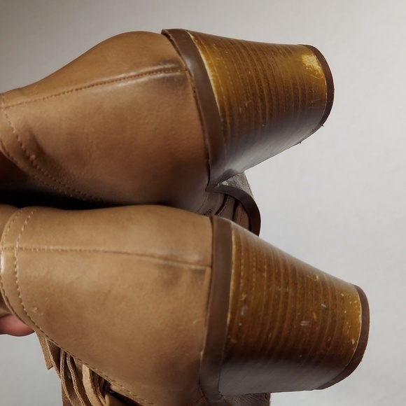 Circus by Sam Edelman Tan Fringe Leah Booties Size 8M - Picture 4 of 11